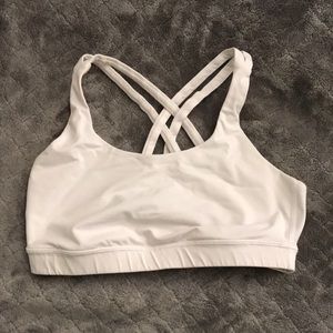 Lululemon white sports bra